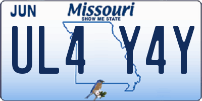 MO license plate UL4Y4Y