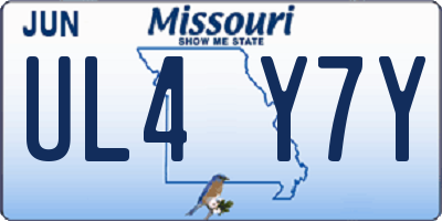MO license plate UL4Y7Y