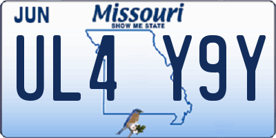 MO license plate UL4Y9Y