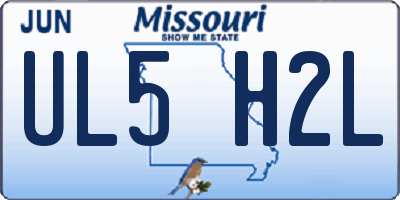 MO license plate UL5H2L