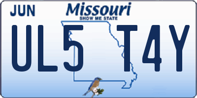 MO license plate UL5T4Y