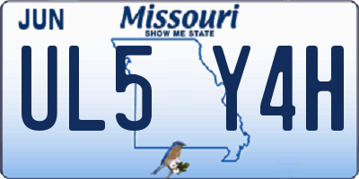 MO license plate UL5Y4H