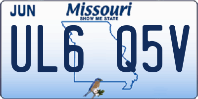 MO license plate UL6Q5V