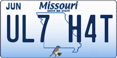 MO license plate UL7H4T