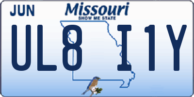 MO license plate UL8I1Y