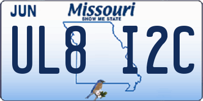 MO license plate UL8I2C