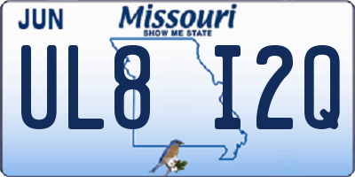MO license plate UL8I2Q