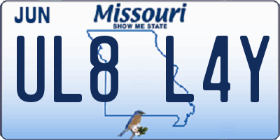 MO license plate UL8L4Y