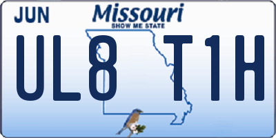 MO license plate UL8T1H