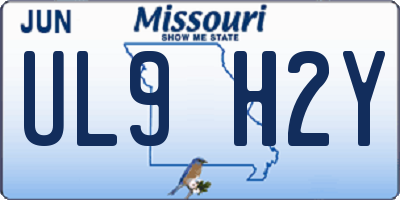 MO license plate UL9H2Y