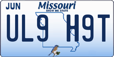MO license plate UL9H9T
