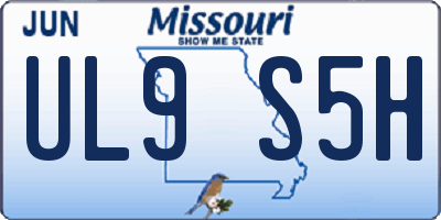 MO license plate UL9S5H
