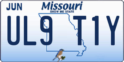 MO license plate UL9T1Y