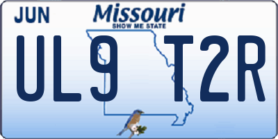 MO license plate UL9T2R