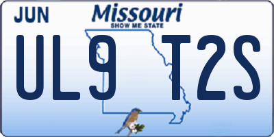 MO license plate UL9T2S