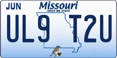 MO license plate UL9T2U