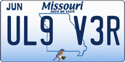 MO license plate UL9V3R