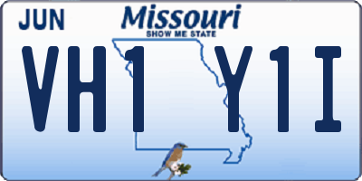 MO license plate VH1Y1I