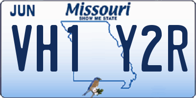 MO license plate VH1Y2R