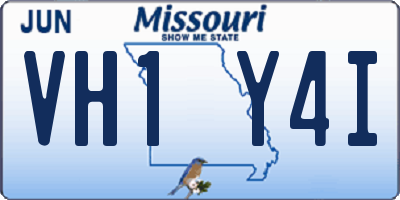 MO license plate VH1Y4I