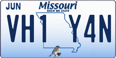MO license plate VH1Y4N