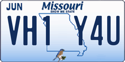 MO license plate VH1Y4U