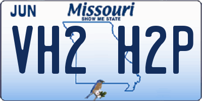 MO license plate VH2H2P