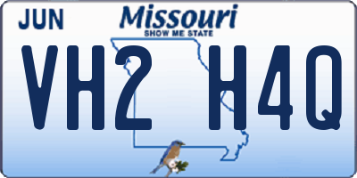 MO license plate VH2H4Q