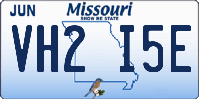 MO license plate VH2I5E
