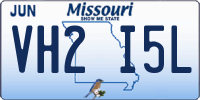 MO license plate VH2I5L