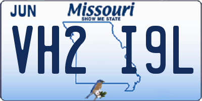 MO license plate VH2I9L