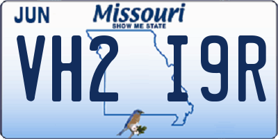 MO license plate VH2I9R