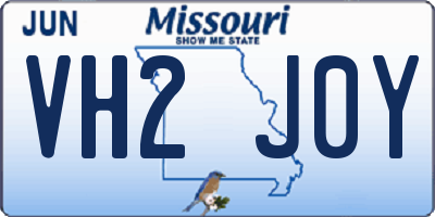 MO license plate VH2J0Y