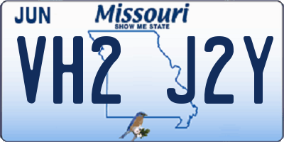 MO license plate VH2J2Y