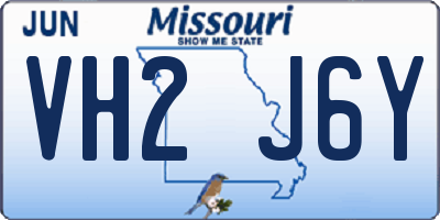MO license plate VH2J6Y