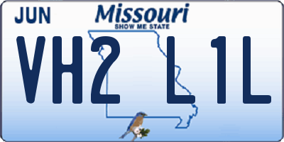 MO license plate VH2L1L