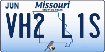 MO license plate VH2L1S