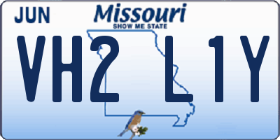 MO license plate VH2L1Y