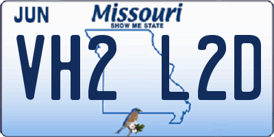 MO license plate VH2L2D