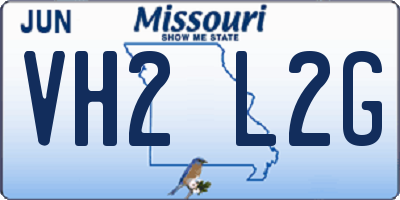 MO license plate VH2L2G