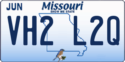 MO license plate VH2L2Q