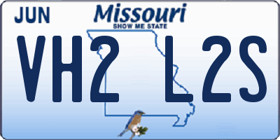 MO license plate VH2L2S
