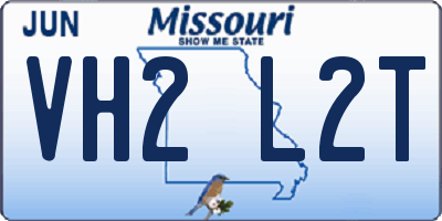 MO license plate VH2L2T