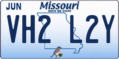 MO license plate VH2L2Y