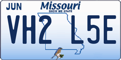 MO license plate VH2L5E