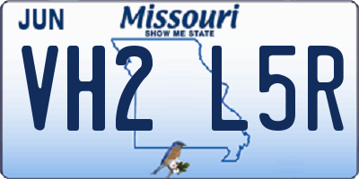 MO license plate VH2L5R
