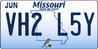 MO license plate VH2L5Y