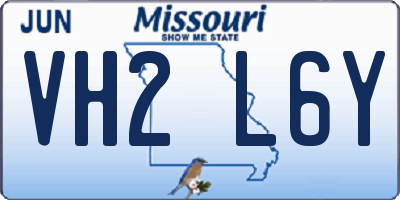 MO license plate VH2L6Y
