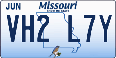 MO license plate VH2L7Y
