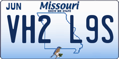 MO license plate VH2L9S